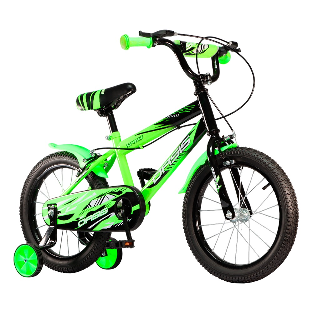 BICICLETA NIÑO OASIS RIN 16 VERDE OA-16139