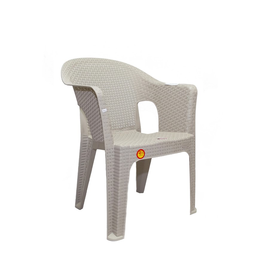 SILLA PLASTICA T/RATAN C/APOYO BRAZOS 175-310