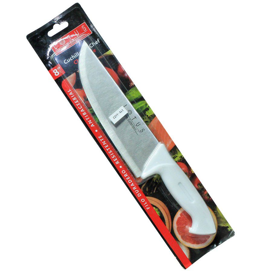 CUCHILLO CHEF ACERO INOX 8 PULG 170G KN1-063