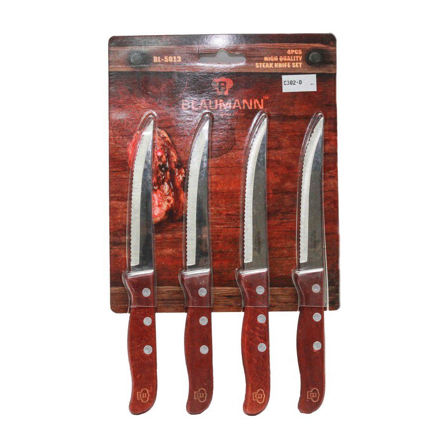 SET CUCHILLO C/SIERRA 4PCS BL-5013