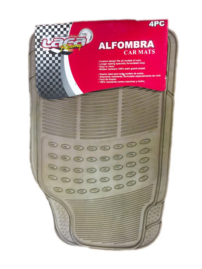 ALFOMBRA CAUCHO CREMA 4PZS/SET 2327NP-C (NC)