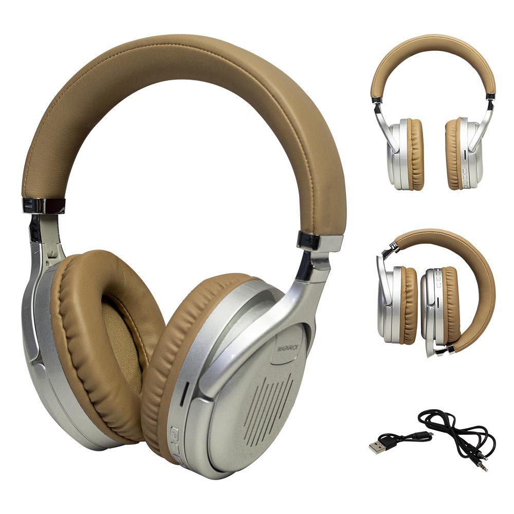 AUDIFONOS T/DIADEMA GAMING INALAMBRICO GOLD/SILVER MAGNAVOX MBH6121-M0