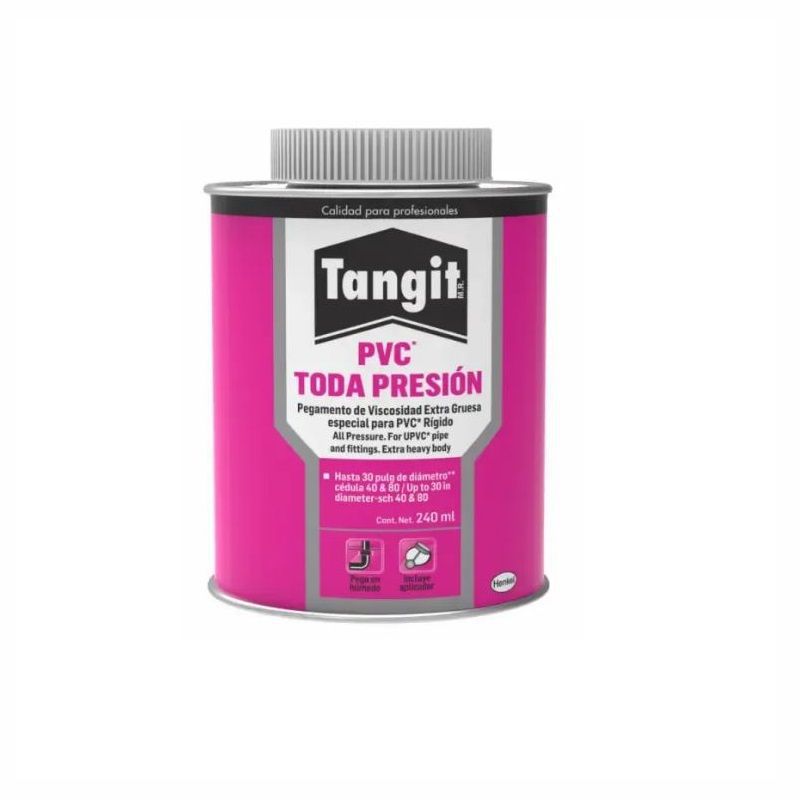 PEGAMENTO PVC TODA PRESION WET DRY LATA 240 ML. TANGIT