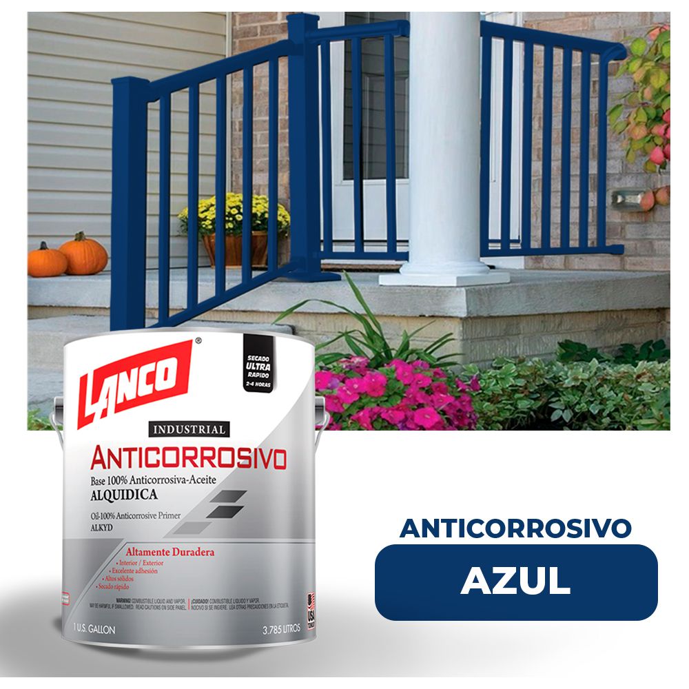 ANTICORROSIVO BRILLO INDUSTRIAL AZUL GLN