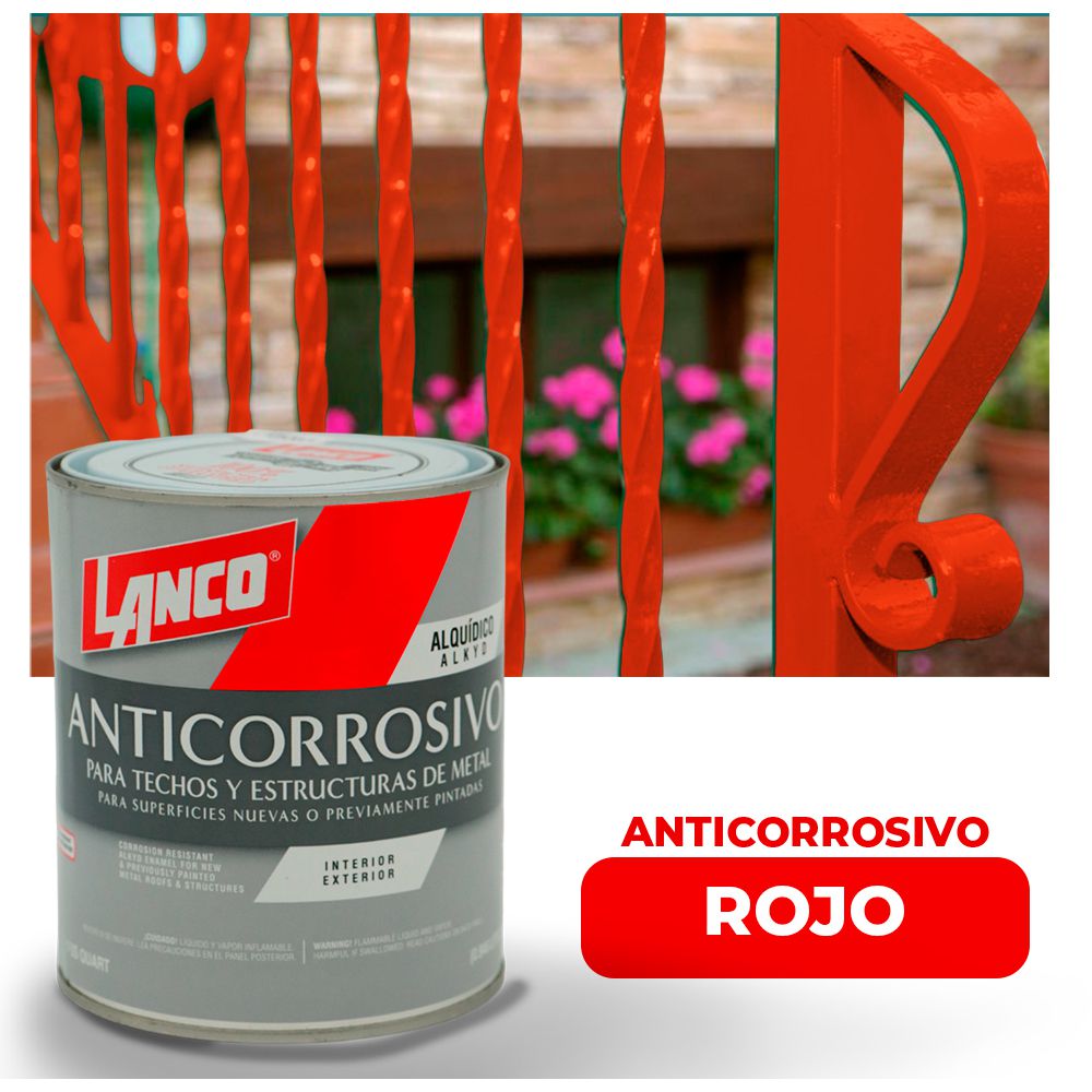 ANTICORROSIVO MATE PLUS ROJO 1/4