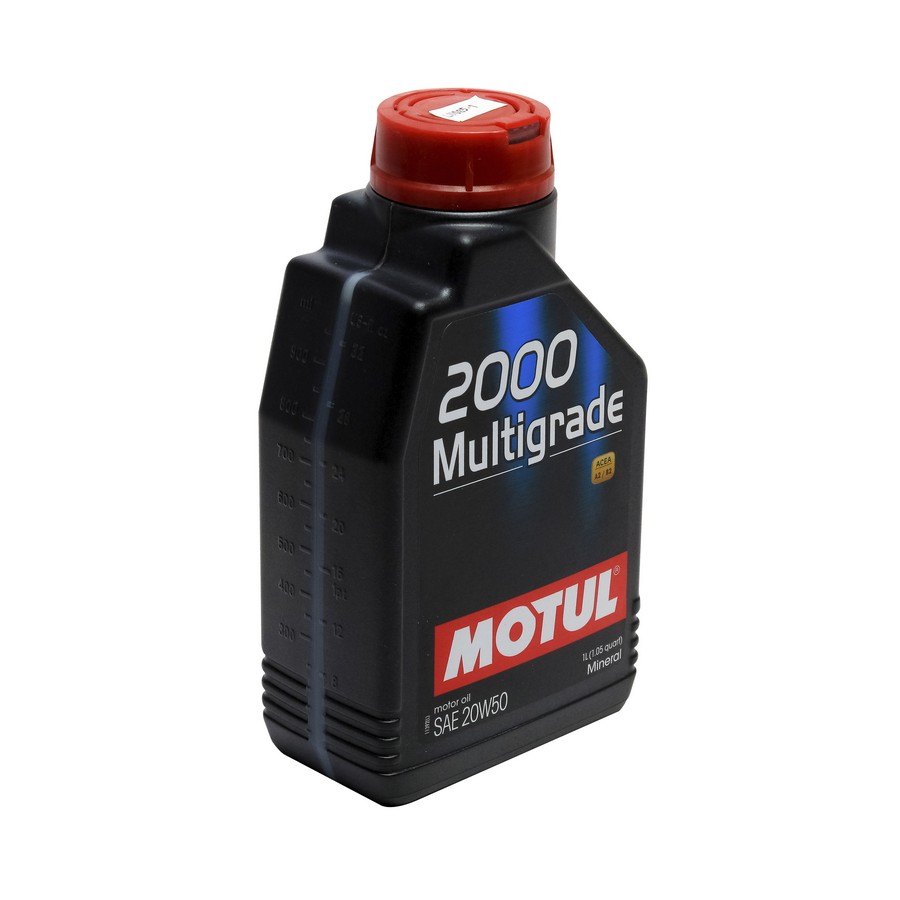 ACEITE SAE20W50 MINERAL P/MOTOR GAS. 1LT. MOTUL 2000 MGR