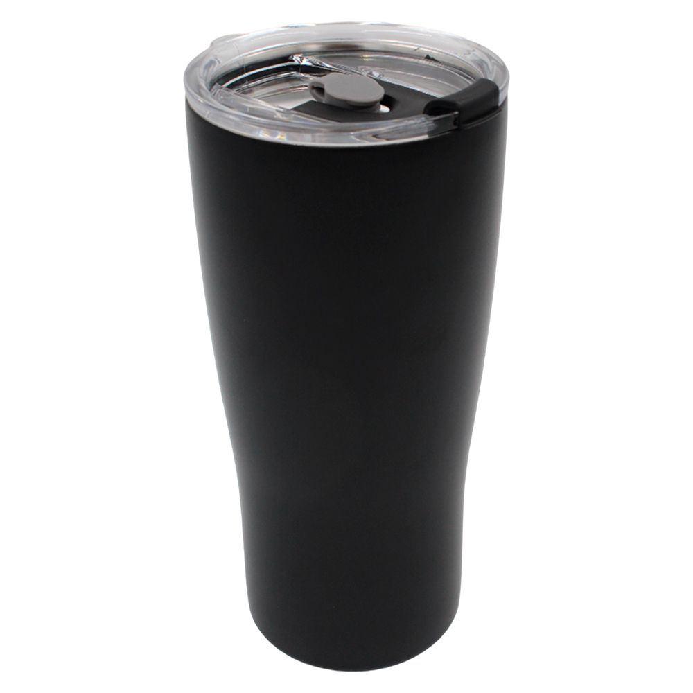 VASO TERMICO ACERO INOX. 580ML 19CM NEGRO SV-VF-683