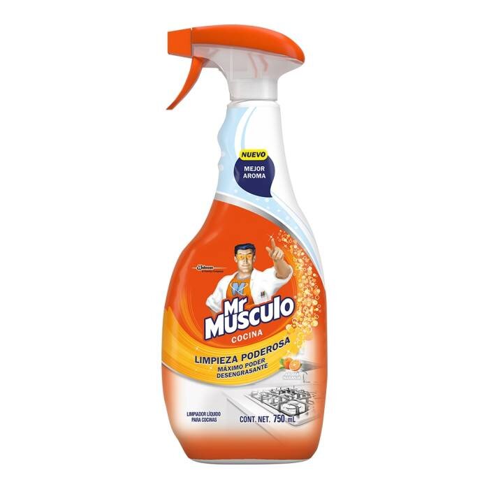 LIMPIADOR MR MUSCULO COCINA TOTAL NARANJA SPRAY 650ML