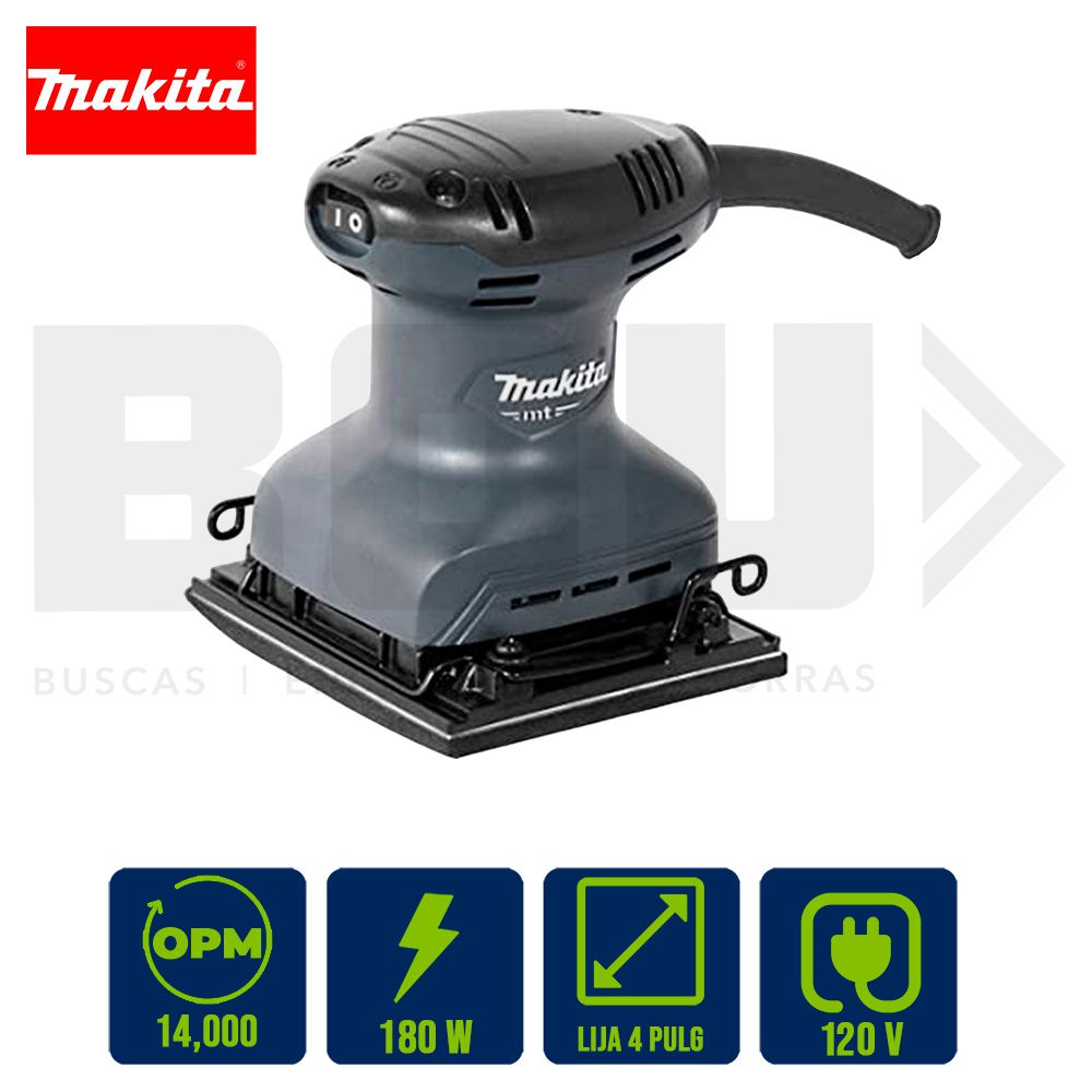 LIJADORA DE ACABADO MAKITA MT 4 PULG 180W M9200G