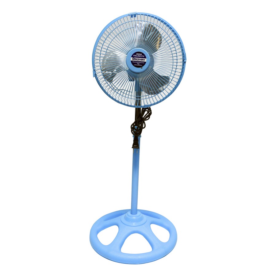 VENTILADOR PEDESTAL ACERO INOX. CELESTE 10 PULG TY-PG-TURQ/MT-15-TR