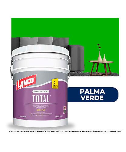 PINTURA TOTAL ACRILICA LATEX PALMA VERDE CUBETA TL3469