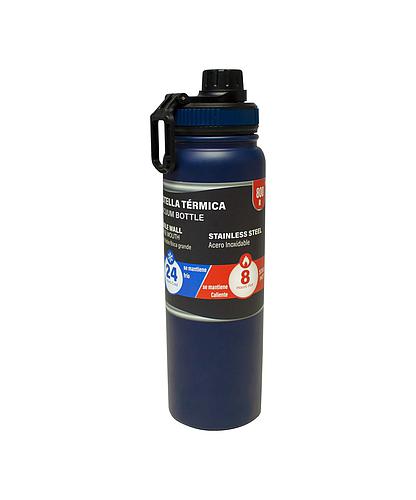 BOTELLA TERMICA 800ML AZUL MARINO SV-MT-643